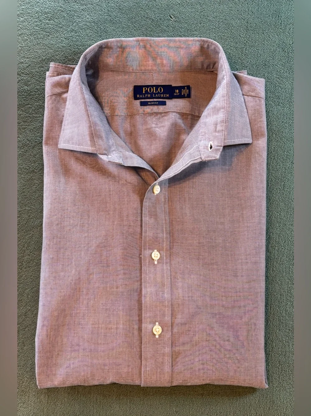 Polo by Ralph Lauren Men's Long-Sleeve Dress Shirt, Size: 18 36/37 (6535)
